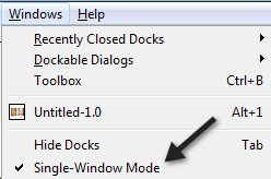 একক উইন্ডো মোড