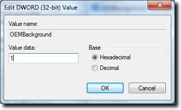 OEMBackground মান পরিবর্তন করুন
